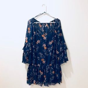 Free People blue flower dress